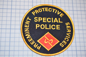 Preeminent Protective Services Special Police Patch (B29-343)