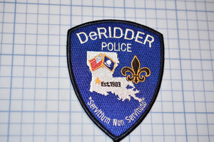 DeRidder Louisiana Police Patch (B29-342)
