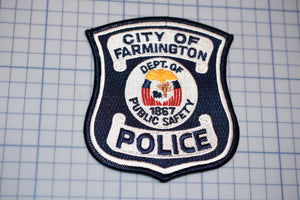 City Of Farmington Michigan Police Patch (B29-342)