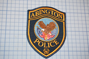 Abington Pennsylvania Police Patch (Orange Border) (B29-344)