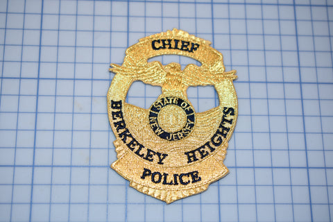 Berkeley Heights New Jersey Chief Police Patch (B29-344)