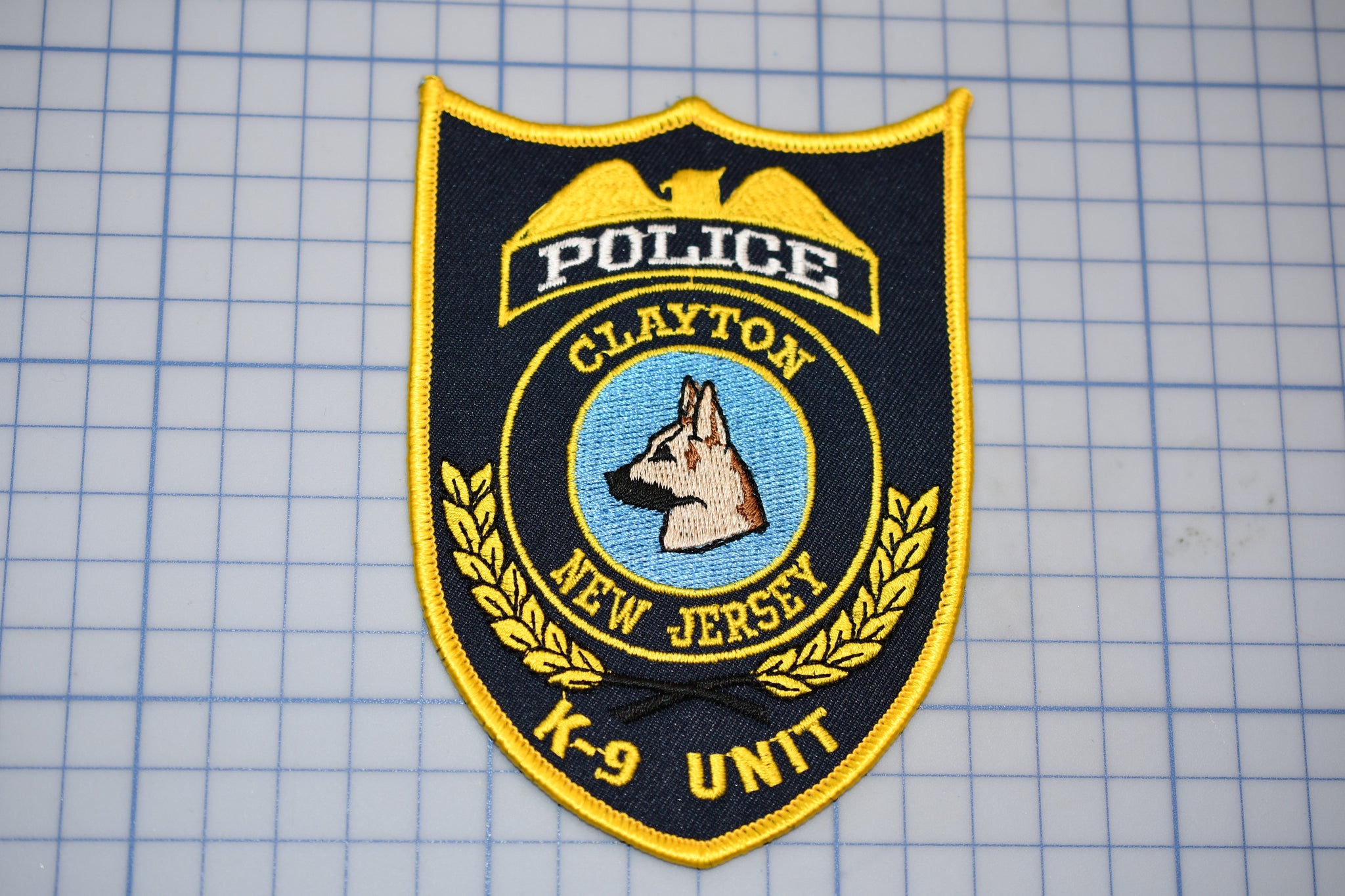 Clayton New Jersey Police K9 Patch (S5-1)