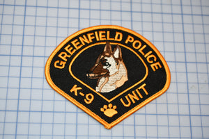 Greenfield Wisconsin Police K9 Patch (S5-1)