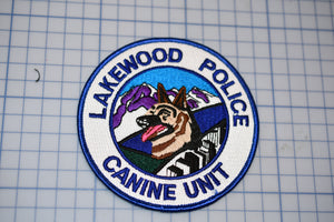 Lakewood Colorado Police K9 Patch (S5-1)