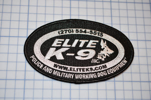 Elite K9 Police And Working Dog Equipment Patch (S5-1)
