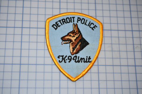 Detroit Michigan Police K9 Patch (S5-1)