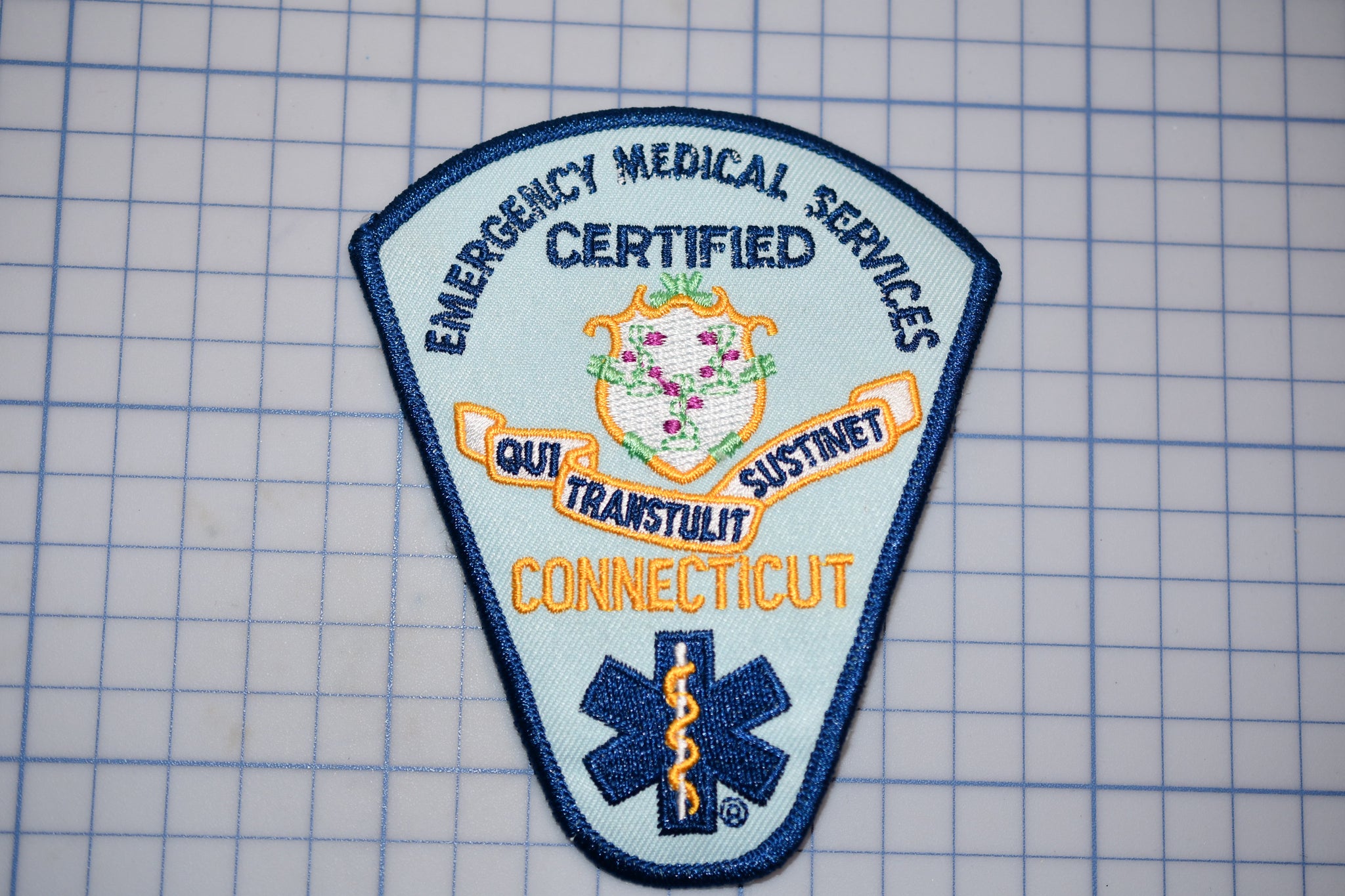 Emergency Medical Services Certified Connecticut Patch (B29-340)