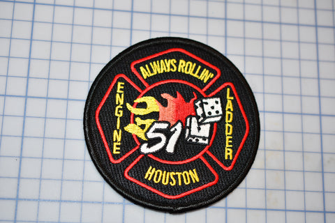 a patch with the name of a fire department