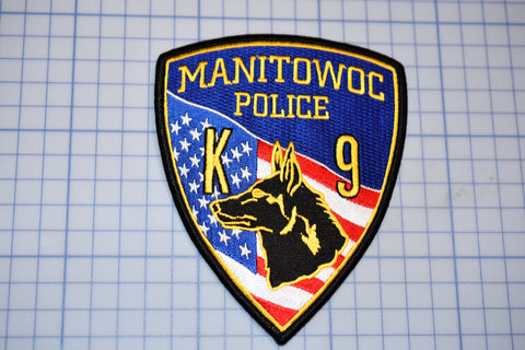 Manitowoc Wisconsin Police K9 Patch (S5-2)