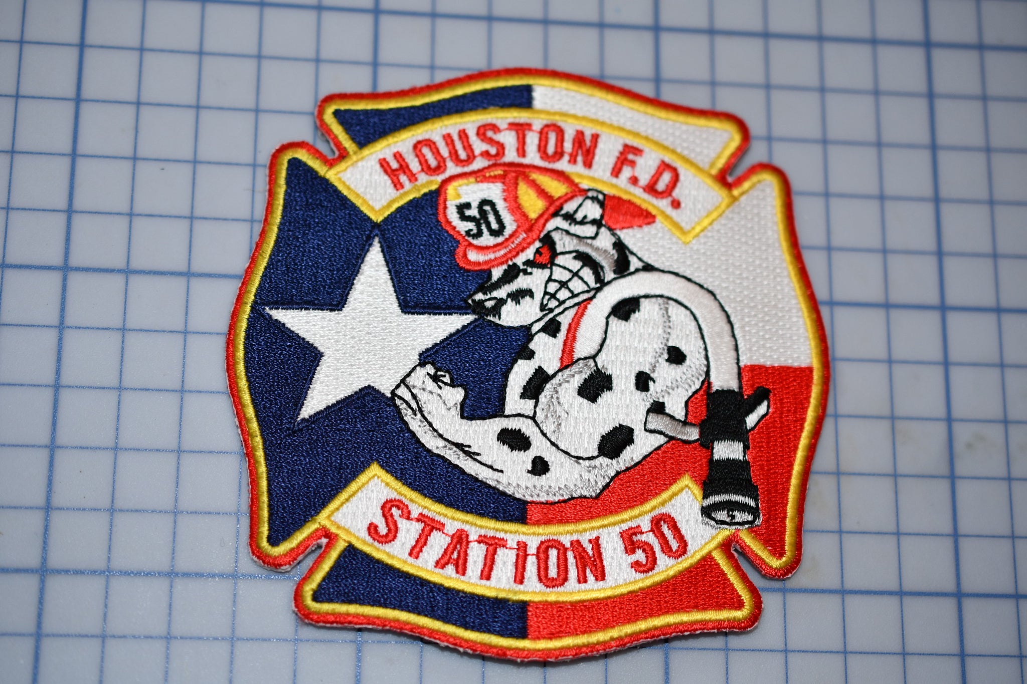 a patch with a picture of a football player on it