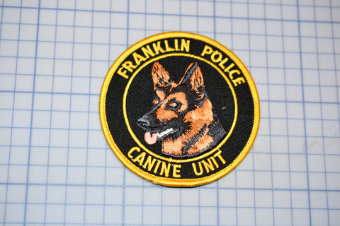 Franklin Wisconsin Police Canine Unit Patch (S5-2)