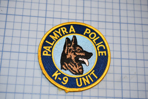 Palmyra New Jersey Police K9 Patch (S5-3)