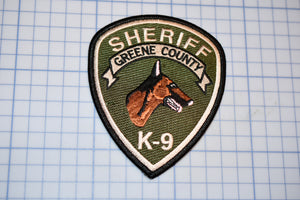 Greene County Georgia Sheriff K9 Patch (S5-2)