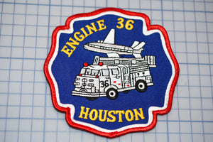 a patch with a picture of a firetruck on it