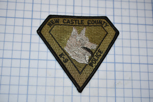 New Castle Delaware Police K9 Patch (Subdued) (S5-3)