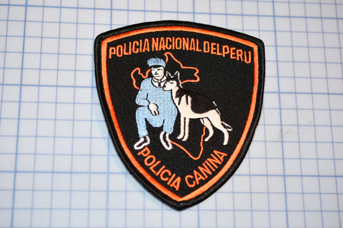 National Police Of Peru Policia Canina Patch (S5-2)