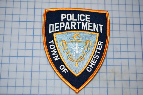 a police department patch on a piece of paper