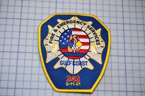Gulf Coast USA Fire & Emergency Services Patch (B29-360)