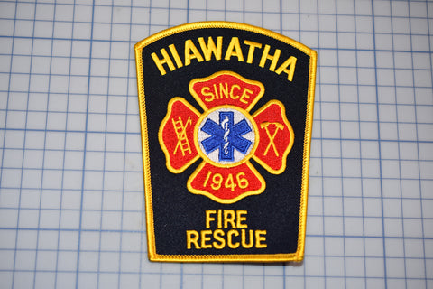 Hiawatha Iowa Fire Rescue Patch (B29-356)