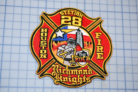a patch with a fireman on it