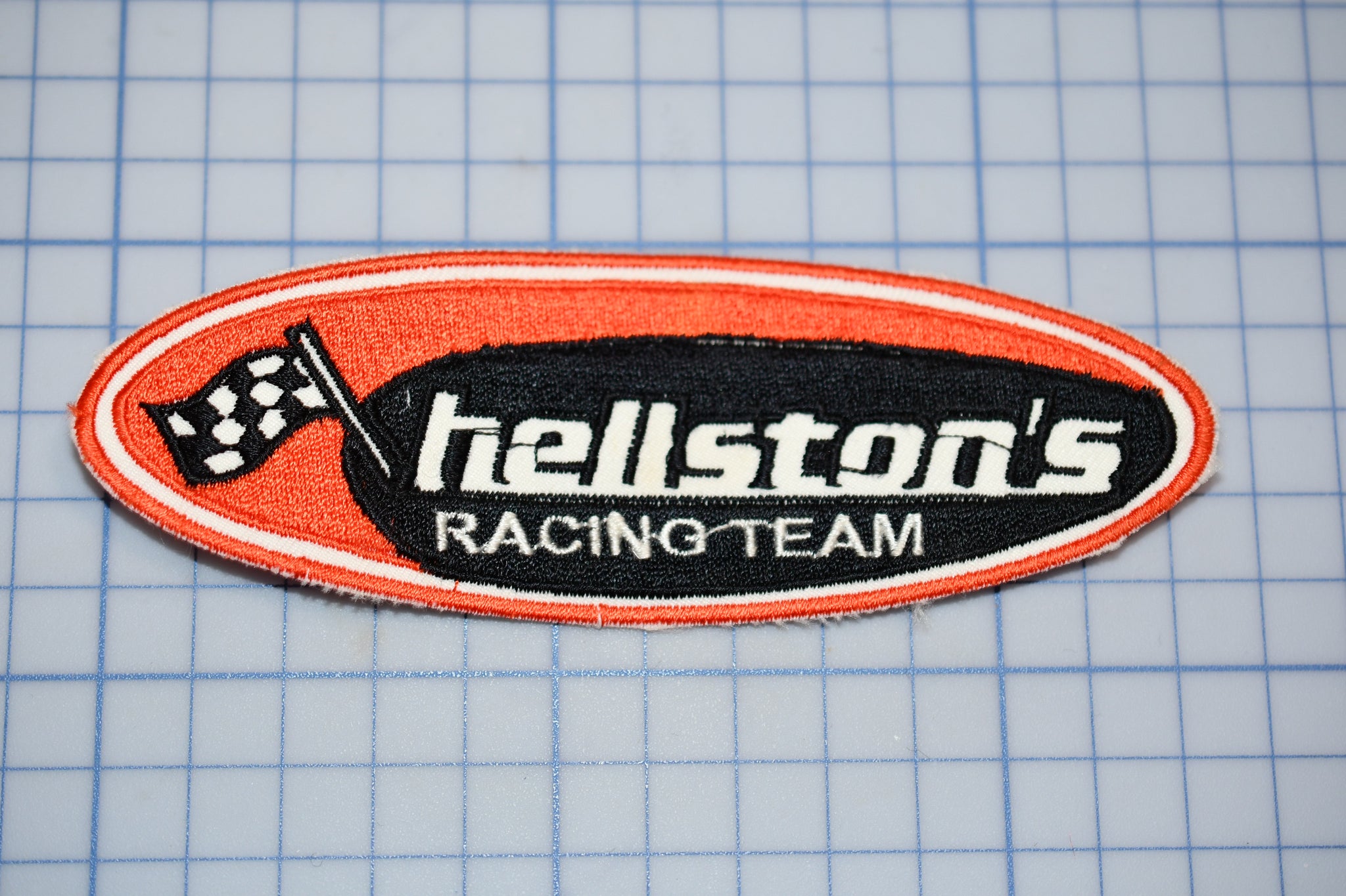 "hellston's Racing Team" Sew On Biker Patch (B30-365)