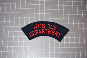 New Zealand Justice Department Rocker Patch (B1)