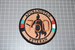 Italian Air Force Afghanistan 750 Veteran Patch (Hook & Loop)   (B1)