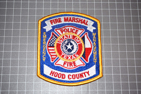 Hood County Texas Fire Marshal Patch (B1)