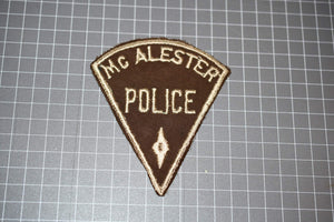 McAlester Oklahoma Police Patch (B1)