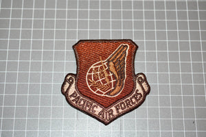 USAF Pacific Air Forces Patch - Brown (Hook & Loop)   ( US-MIL  )