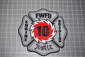 Fortworth Fire Department Engine Battalion 10 Patch (B19)