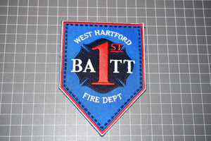 West Hartford Connecticut Fire Department Batt 1 Patch (B19)