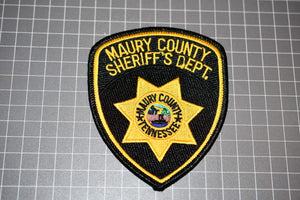 Maury County Tennessee Sheriff's Department Patch (B4)