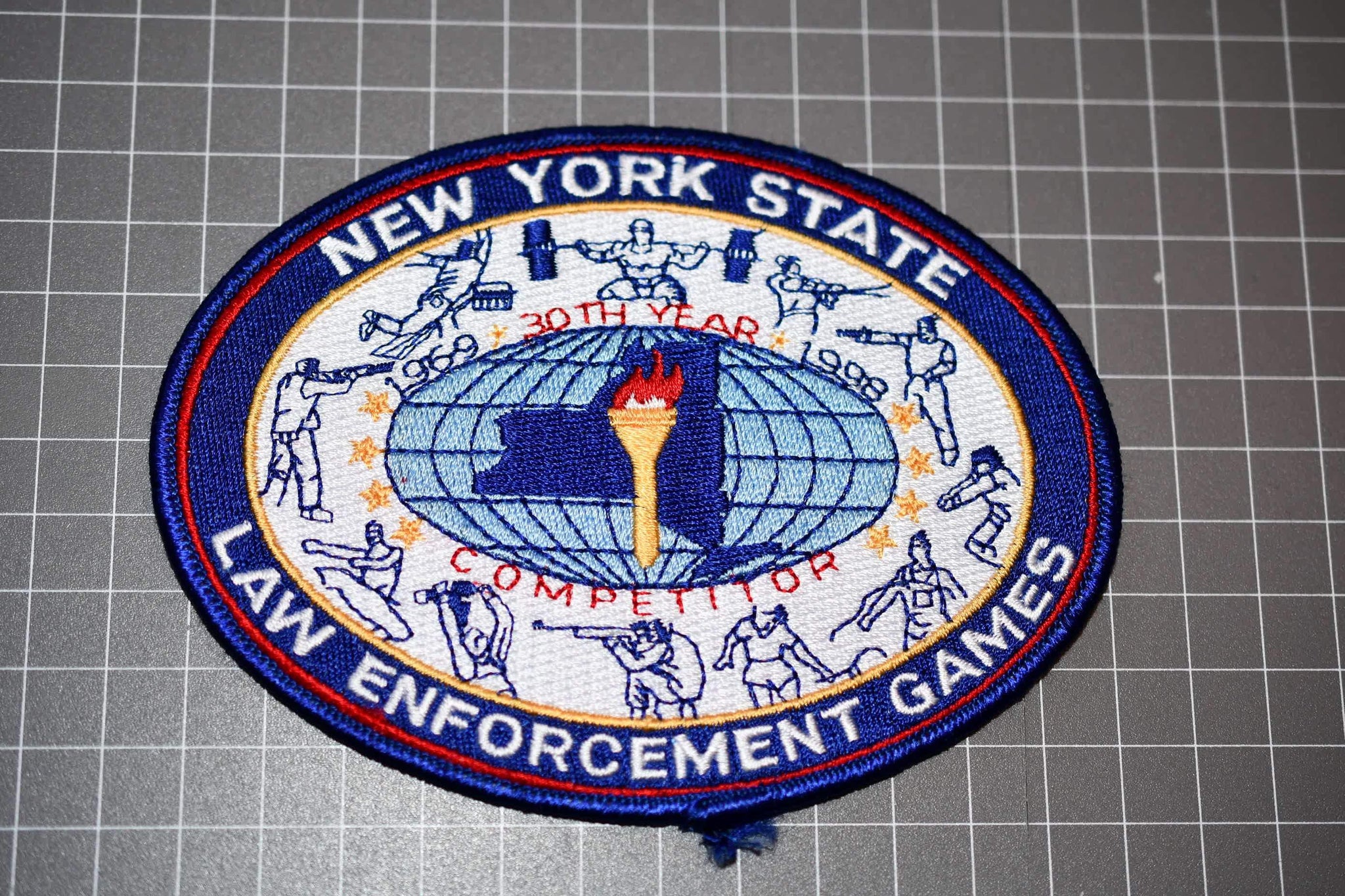 New York State Law Enforcement Games 30th Year Patch (B1)