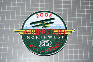 Arlington Northwest EAA Volunteer 2005 Patch (B1)