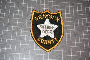 Grayson County Texas Sheriff's Department Patch (B2)
