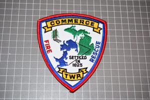 Commerce Township Michigan Fire Department Patch (U.S. Fire Patches)