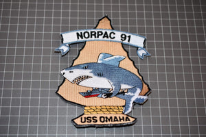 United States Navy NORPAC 91 USS Omaha Patch (B3)
