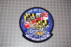 United States Navy NAS Patuxent River Maryland 70 Sorties Patch (B3)