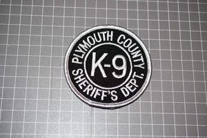 Plymouth County Sheriff's Department K9 Patch (B3)