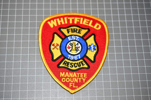 Whitfield Florida Fire Department Patch (B3)