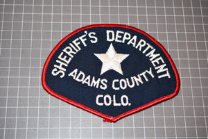 Adams County Colorado Sheriff's Department Patch (B6)