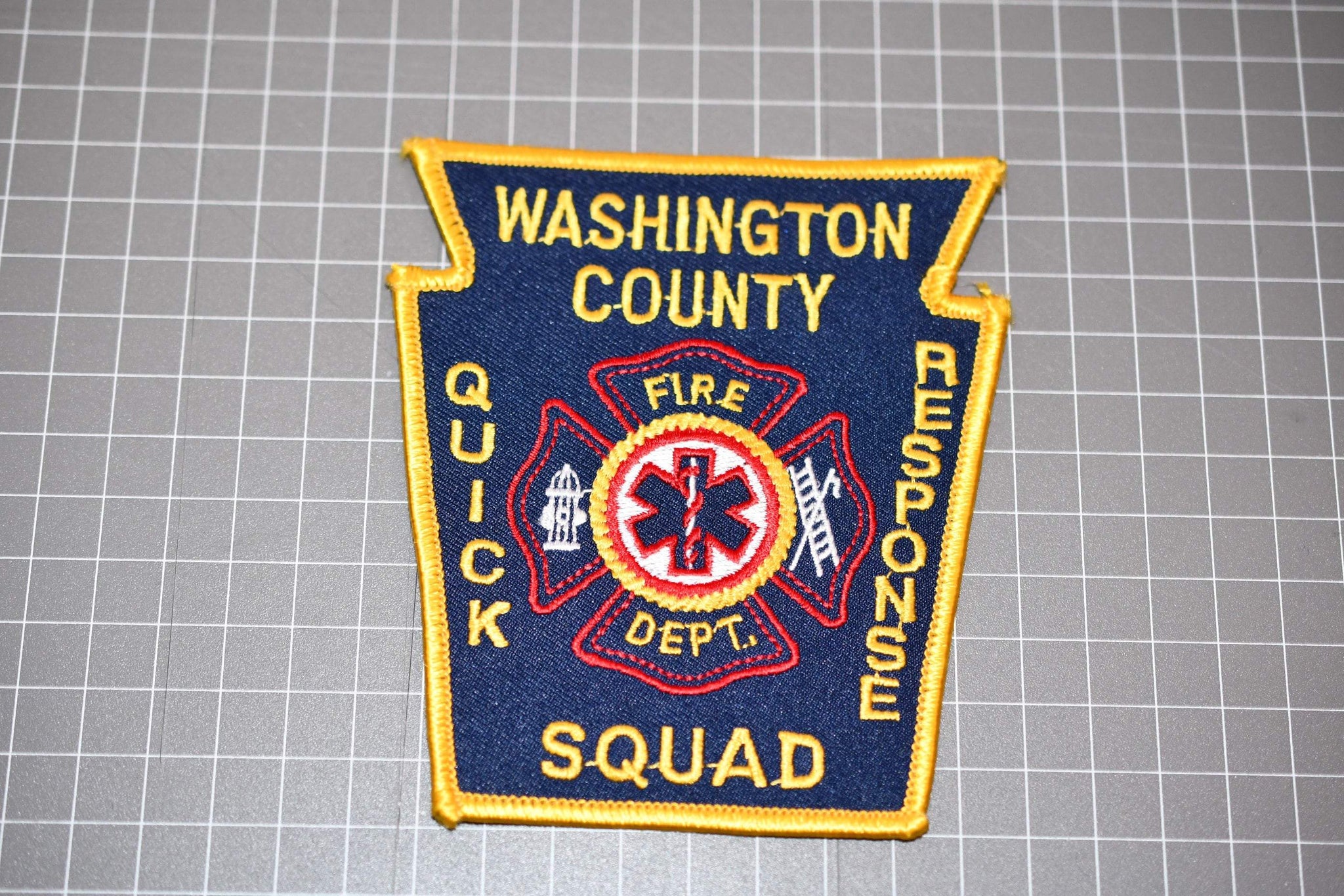 Washington County Oregon Fire Department Quick Response Squad Patch (B8)