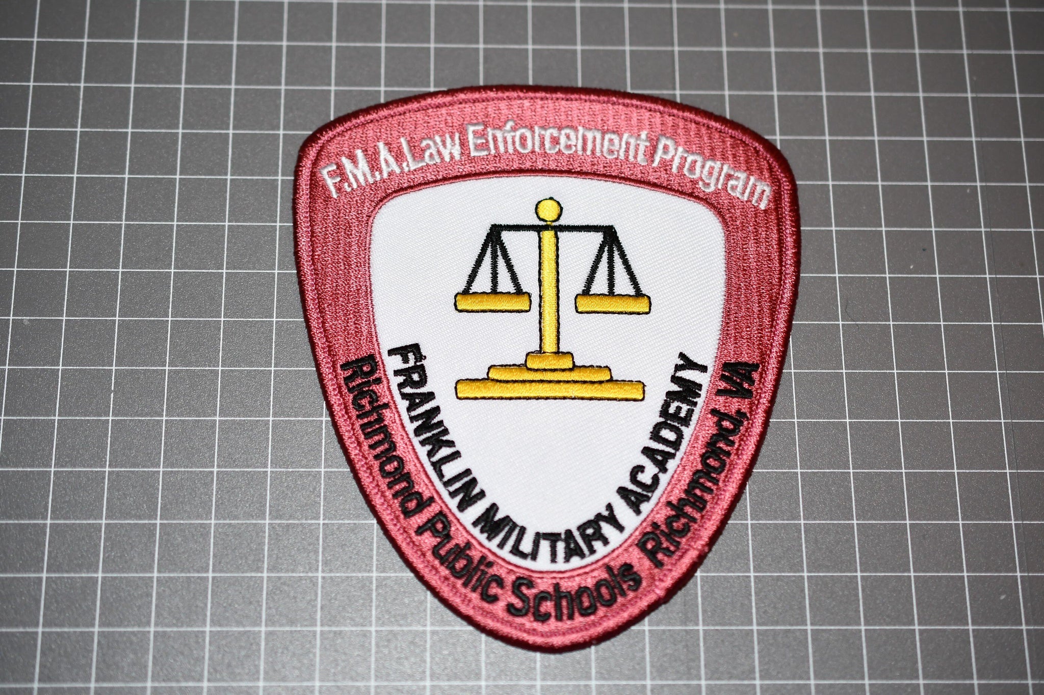 Franklin Military School Virginia Law Enforcement Program Patch (B8)