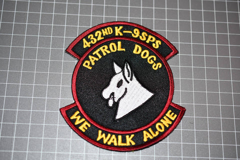 Thailand Air Force 432nd K-9 SPS Patrol Dogs "We Walk Alone" Patch (B10-013)