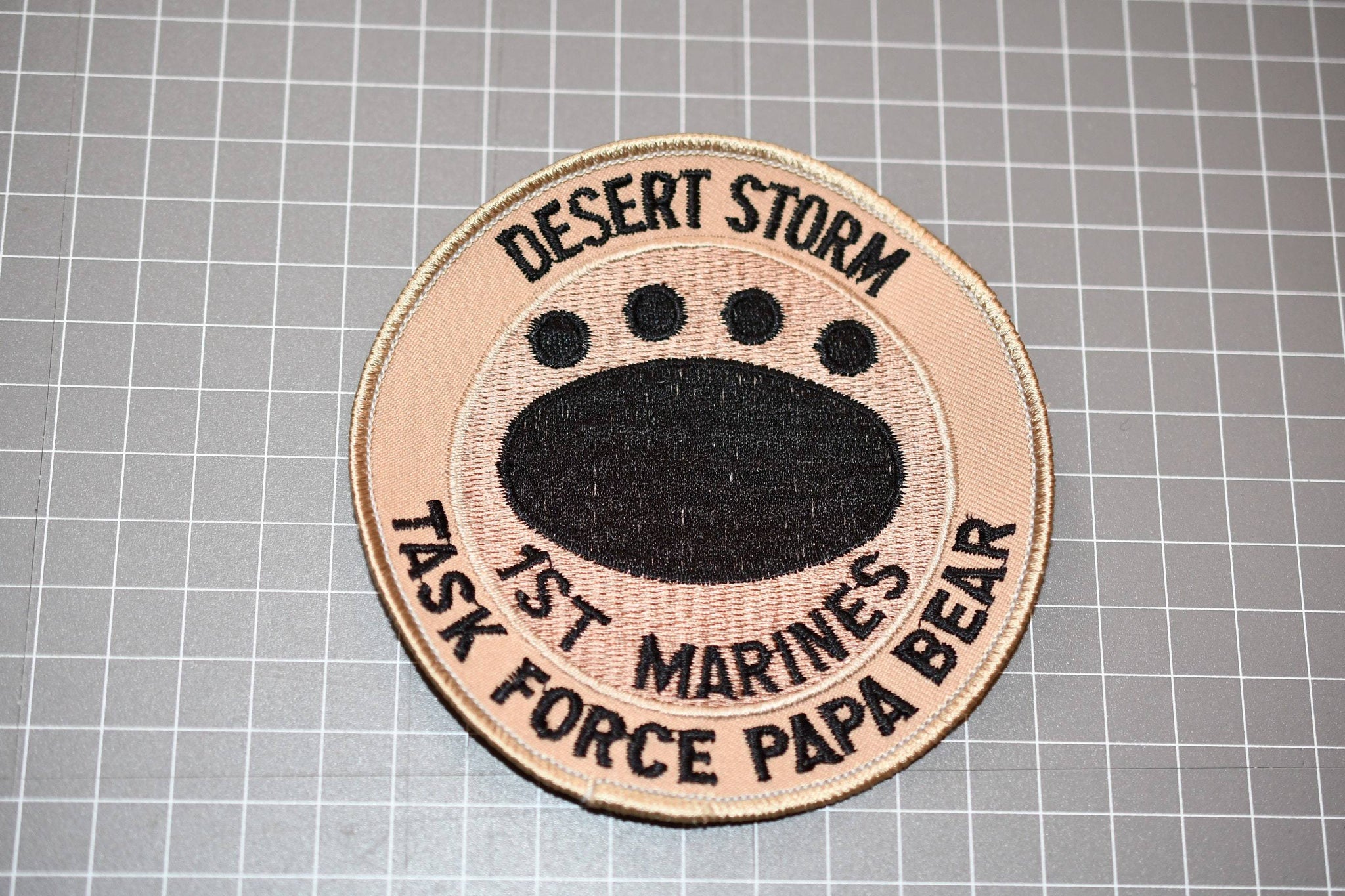 USMC Task Force Papa Bear Desert Storm Patch (B10-124) – ozinsignia