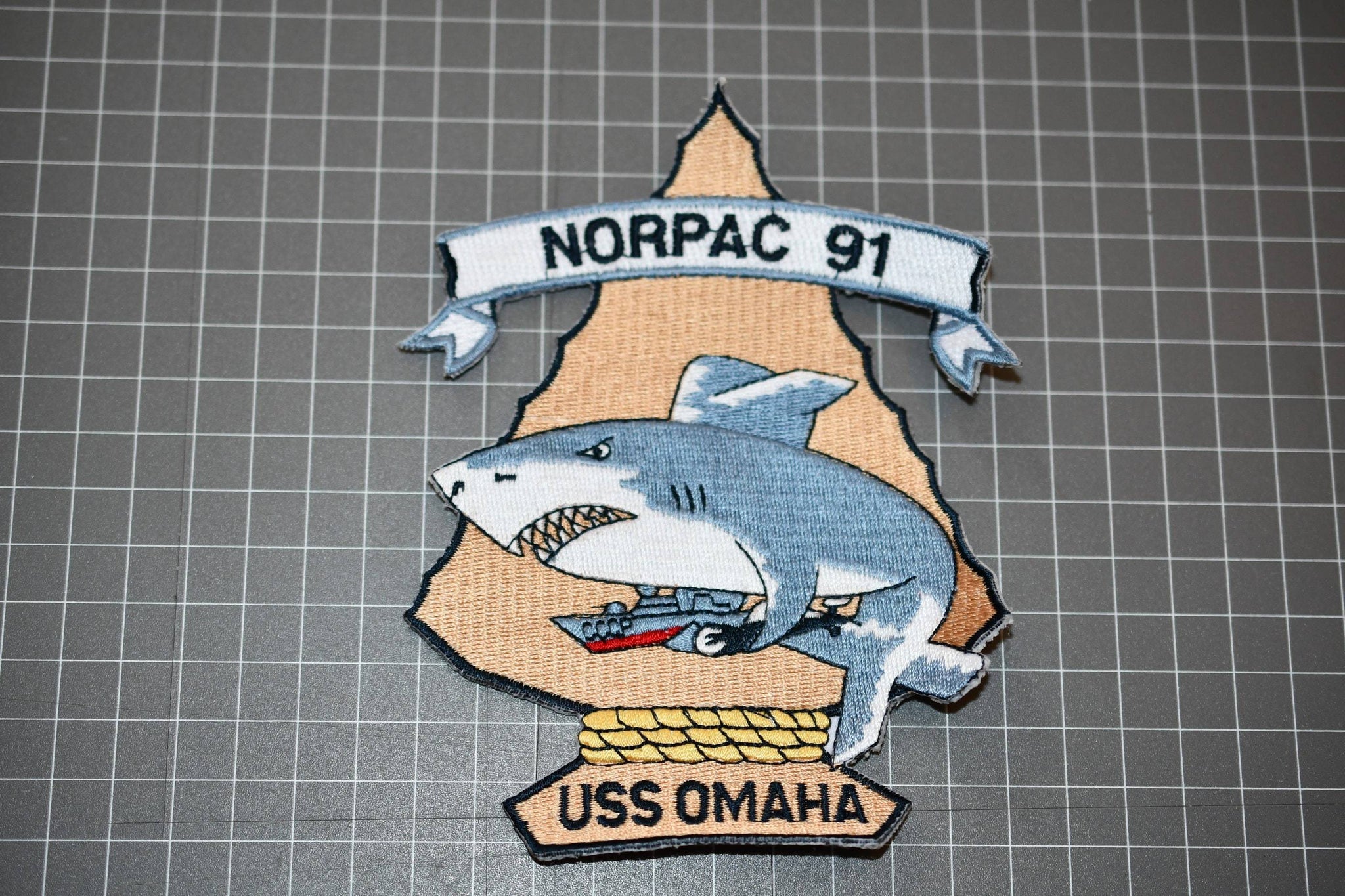 USN USS Omaha NORPAC 91 Patch (B10-139)