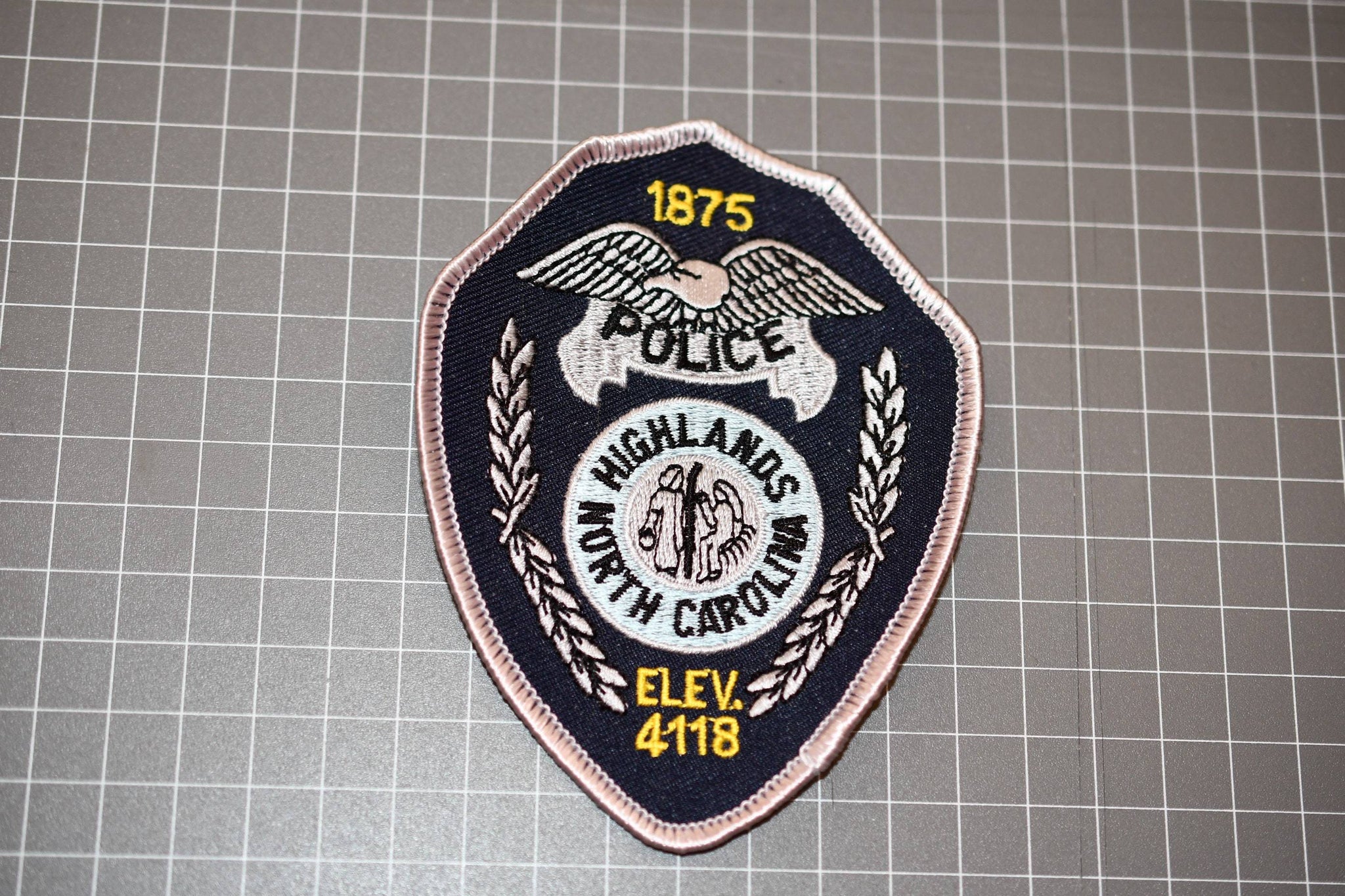 Highlands North Carolina Police Patch (B20)