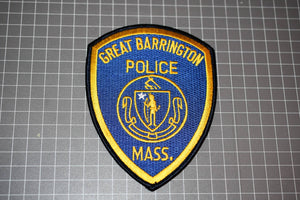 Great Barrington Massachusetts Police Patch (Black Border) (B20)