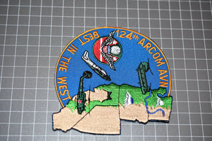 US Army 124th Regional Readiness Combat ARCOM Aviation "Best In The West" Patch (B10-022)